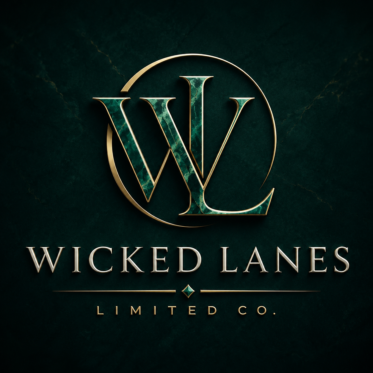 Wicked Lanes luxury logo mark